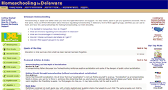 Desktop Screenshot of homeschoolingindelaware.com